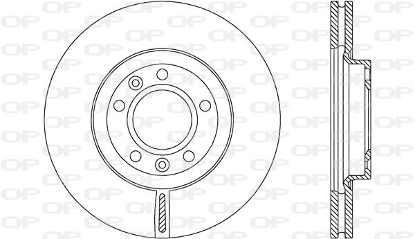 OPEN PARTS Тормозной диск BDA2158.20